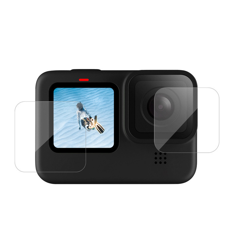 محافظ صفحه نمایش و لنز دوربین مدل He10 مناسب برای دوربین ورزشی گوپرو Hero 10 / 11 مجموعه 3 عددی محافظ صفحه نمایش و لنز دوربین مدل He10 مناسب برای دوربین ورزشی گوپرو Hero 10 / 11 مجموعه 3 عددی
