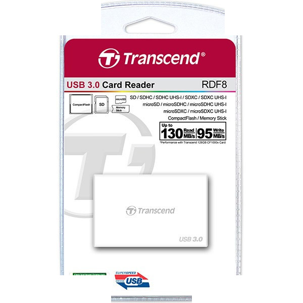 کارت خوان ترنسند مدل RDF8 با رابط USB 3.0 کارت خوان ترنسند مدل RDF8 با رابط USB 3.0