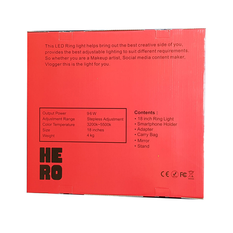 رینگ لایت هیرو مدل 18INCHES رینگ لایت هیرو مدل 18INCHES
