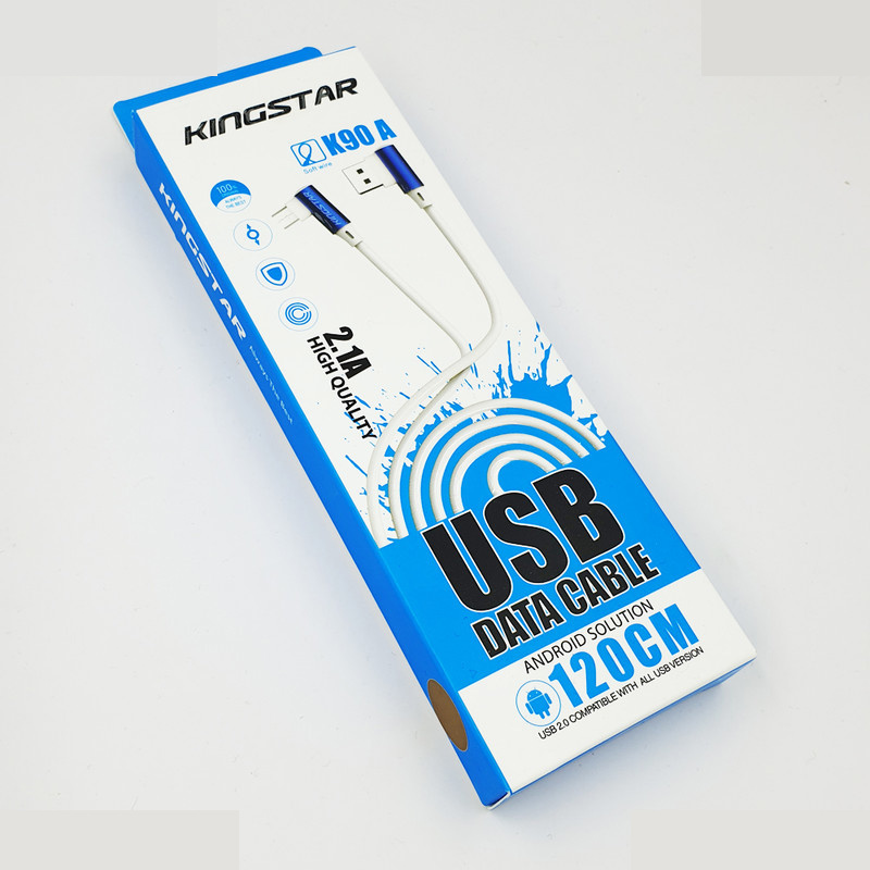 کابل تبدیل USB به microUSB کینگ استار مدل K90A طول 1.2 متر کابل تبدیل USB به microUSB کینگ استار مدل K90A طول 1.2 متر