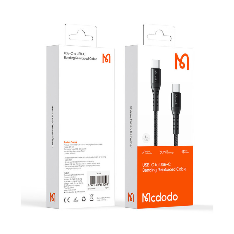 کابل USB-C مک دودو مدل CA-5641 طول 1 متر کابل USB-C مک دودو مدل CA-5641 طول 1 متر