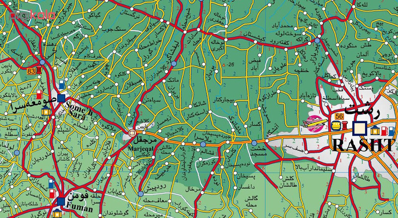 کتاب نقشه سیاحتی استان گیلان اثر انتشارات ایرانشناسی کتاب نقشه سیاحتی استان گیلان اثر انتشارات ایرانشناسی