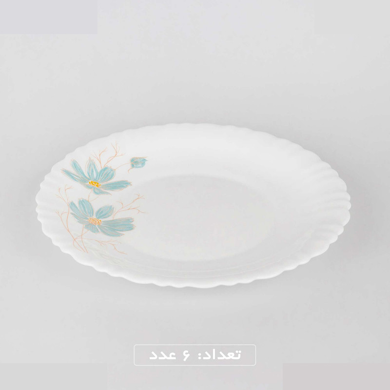 سرویس غذاخوری 25 پارچه 6 نفره گلدن اوپال مدل برگ کد Carine