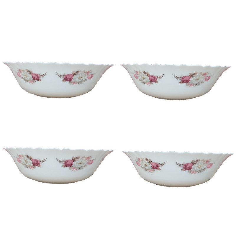 کاسه سالاد پارس اپال مدل رز بسته 4 عددی