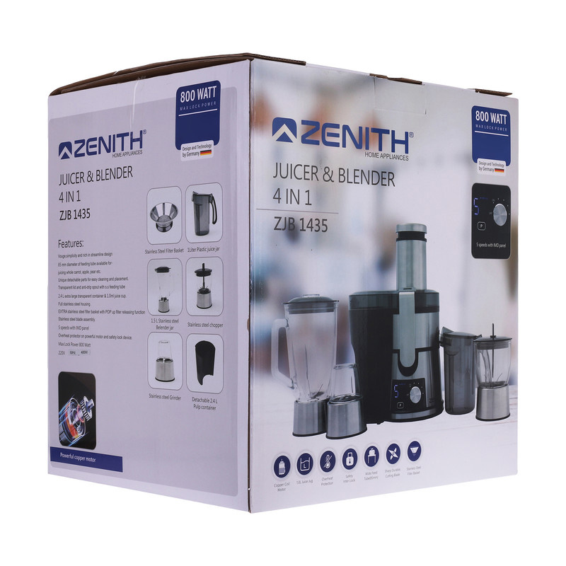 آبمیوه گیری زنیت مدل ZJB 1435 آبمیوه گیری زنیت مدل ZJB 1435
