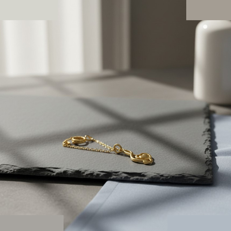 آویز ساعت طلا 18 عیار زنانه گالری قو طلایی مدل نت و قلب