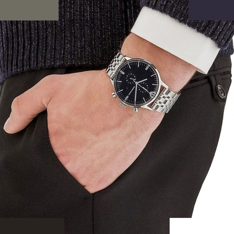 ساعت مچی عقربهای کوارتز مردانه امپریو آرمانی مدل AR0389