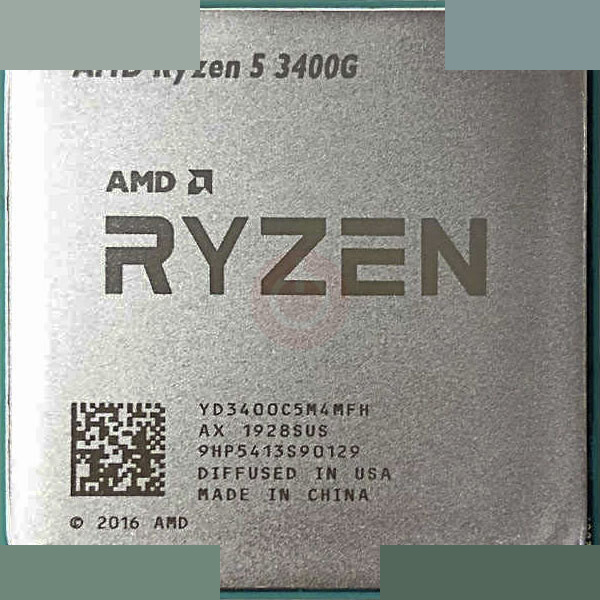 پردازنده ای ام دی مدل Ryzen 5 3400G تری