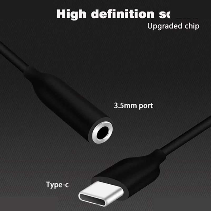 کابل تبدیل USB-C به جک 3.5 میلیمتری مدل T15991 طول 0.19 متر کابل تبدیل USB-C به جک 3.5 میلیمتری مدل T15991 طول 0.19 متر