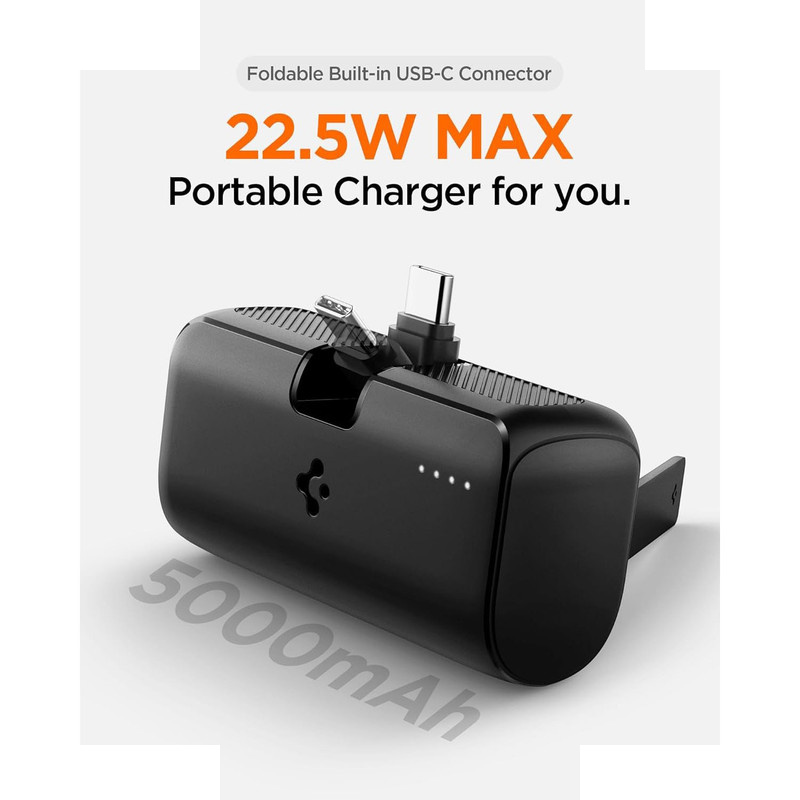 پاوربانک اسپیگن مدل EA2205 ظرفیت 5000 میلیآمپر ساعت