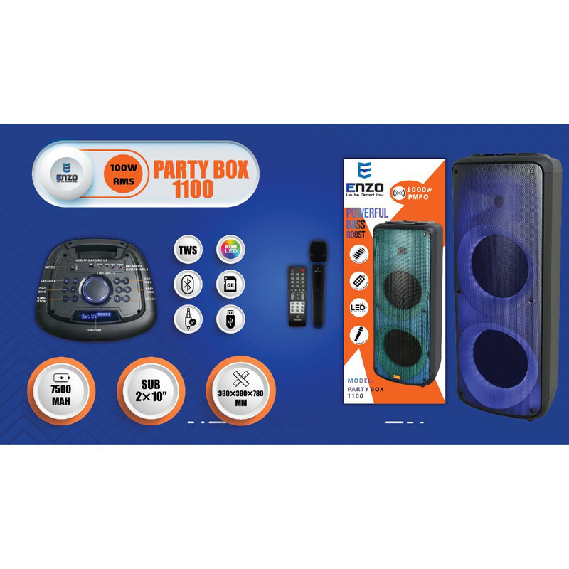 اسپیکر بلوتوثی انزو مدل 1100 اسپیکر بلوتوثی انزو مدل 1100