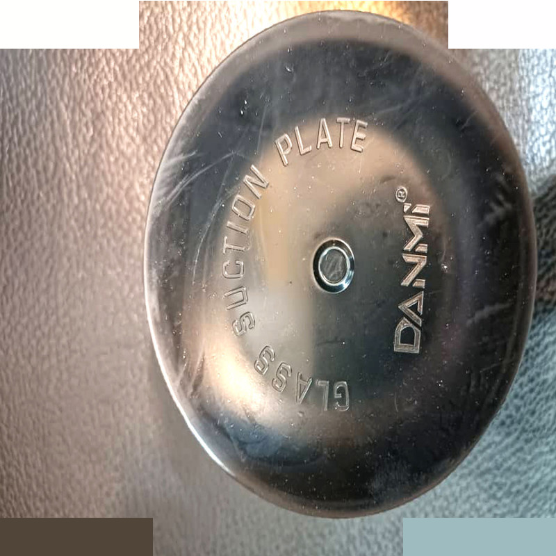 قاپک شیشه دانمی مدل تک قلو  کد AJ-193101-115MM