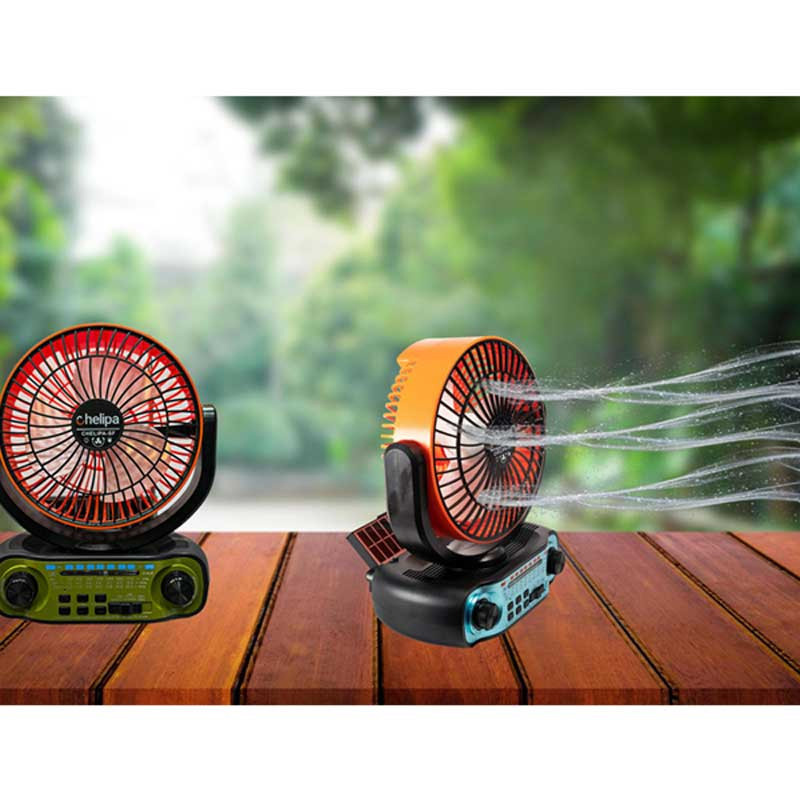 اسپیکر قابل حمل چلیپا مدل Fan Solar Power ظرفیت 4000 میلی آمپر ساعت