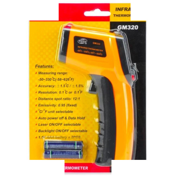 دماسنج ترمومتر لیزری مدل GM-320 دماسنج ترمومتر لیزری مدل GM-320