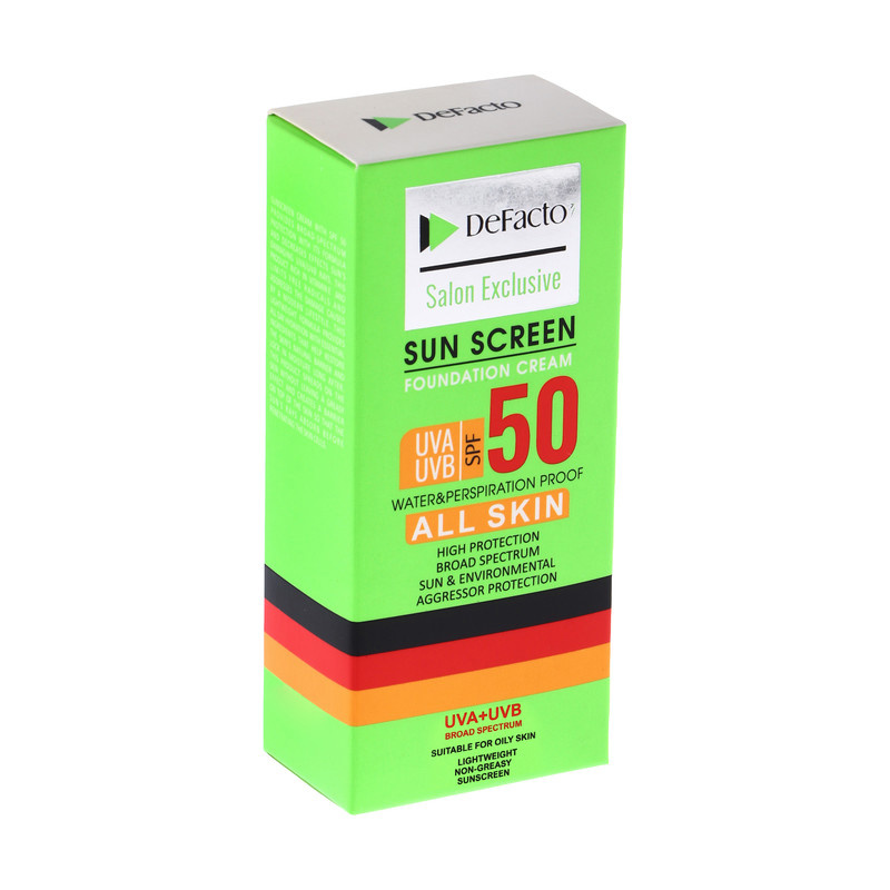 کرم ضد آفتاب رنگی دیفکتو SPF 50 مدل 03 حجم 50 میلیلیتر