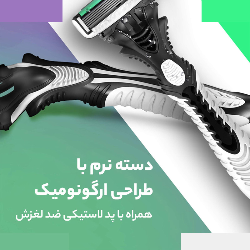 خود تراش دورکو مدل 6Blade تحت لیسانس بسته 2 عددی خود تراش دورکو مدل 6Blade تحت لیسانس بسته 2 عددی