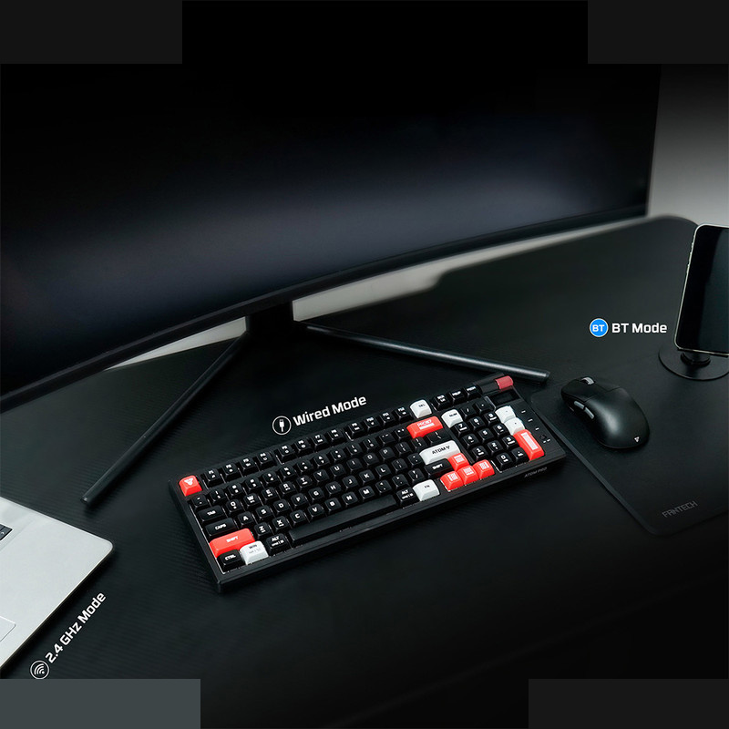 کیبورد گیمینگ فنتک مدل ATOM PRO MK918BLUESWITCH کیبورد گیمینگ فنتک مدل ATOM PRO MK918BLUESWITCH