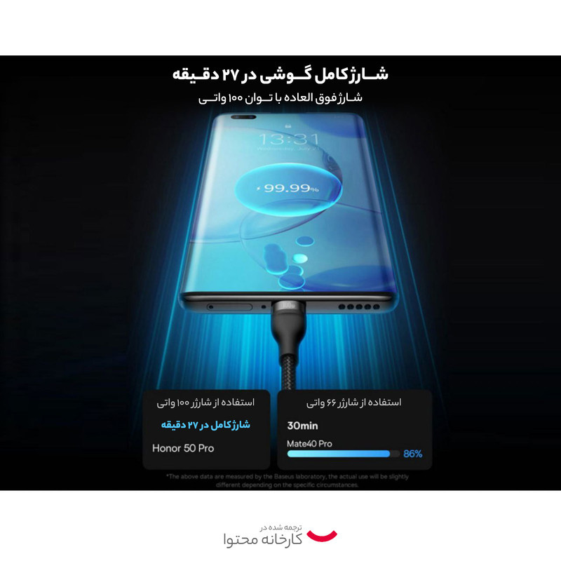 کابل تبدیل USB به USB-C / microUSB / لایتنینگ باسئوس مدل Flash Series Ⅱ 100W طول 1.2 متر کابل تبدیل USB به USB-C / microUSB / لایتنینگ باسئوس مدل Flash Series Ⅱ 100W طول 1.2 متر