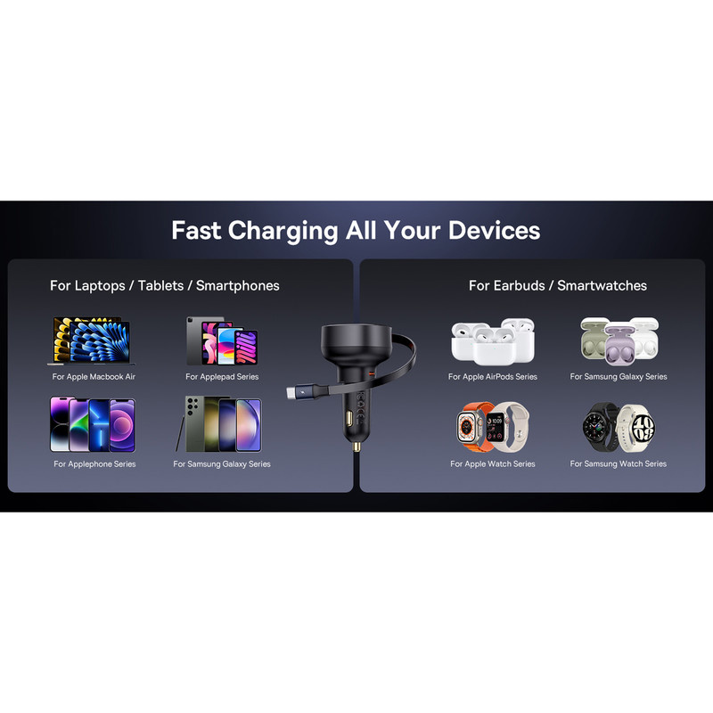 شارژر فندکی بیسوس مدل Enjoyment Pro