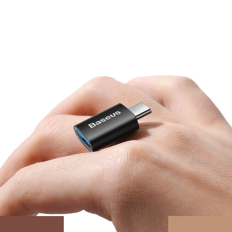 مبدل USB-C به USB3.1 باسئوس مدل Ingenuity Series Mini OTG Adaptor ZJJQ000001 مبدل USB-C به USB3.1 باسئوس مدل Ingenuity Series Mini OTG Adaptor ZJJQ000001