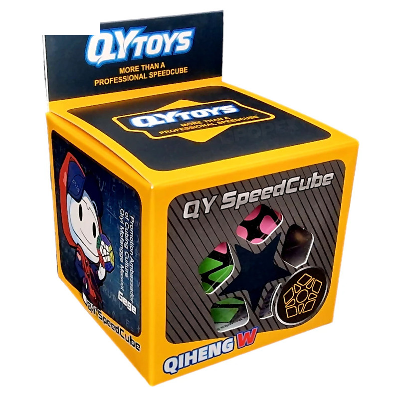 مکعب روبیک چی ای مدل مگامینکس کای وای کایهنگ دبلیو 3×3 QY Megaminx QiHeng Black W مکعب روبیک چی ای مدل مگامینکس کای وای کایهنگ دبلیو 3×3 QY Megaminx QiHeng Black W