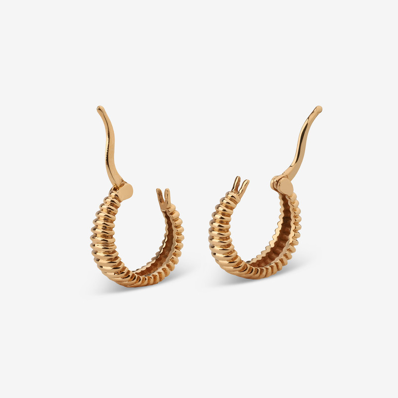 گوشواره کلیپسی طلا 18 عیار زنانه ماوی گالری مدل نبات