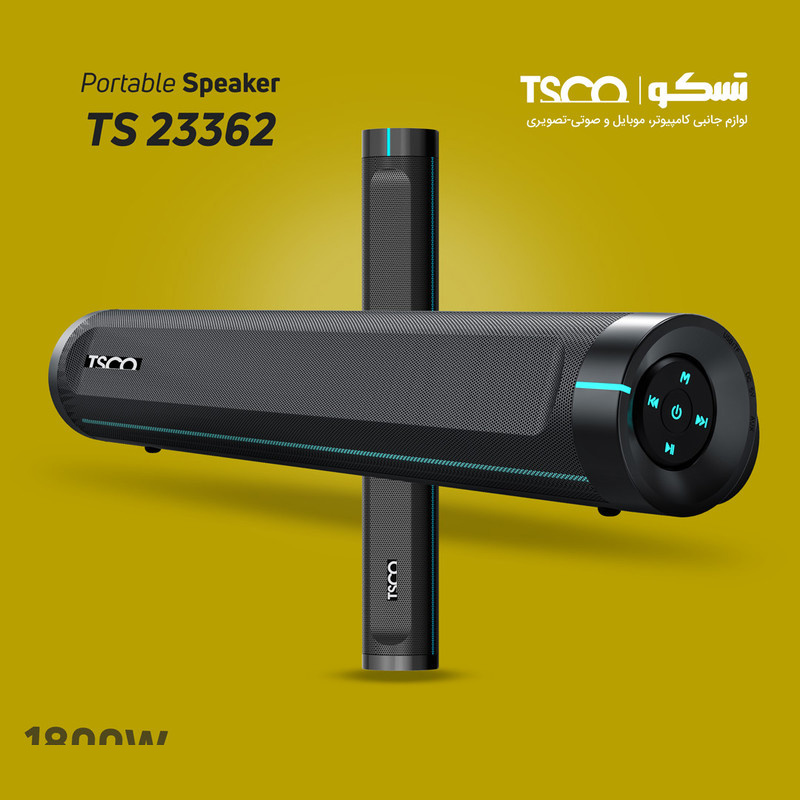 اسپیکر بلوتوثی قابل حمل تسکو مدل TS 23362 اسپیکر بلوتوثی قابل حمل تسکو مدل TS 23362