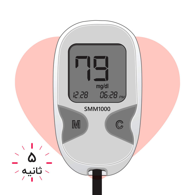 دستگاه تست قند خون دیابان مدل SMM1000 به همراه 4 بسته نوار 50 عددی و 2 بسته 100 عددی سوزن لنست گالا دستگاه تست قند خون دیابان مدل SMM1000 به همراه 4 بسته نوار 50 عددی و 2 بسته 100 عددی سوزن لنست گالا