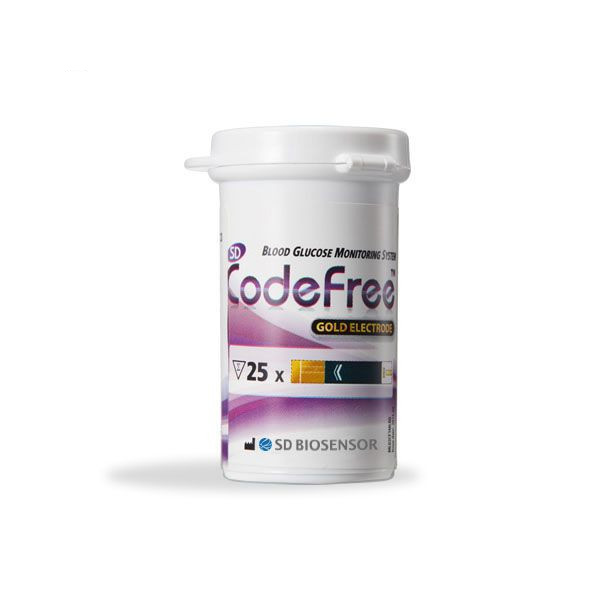 نوار تست قند خون اس دی بایوسنسور مدل codefree نوار تست قند خون اس دی بایوسنسور مدل codefree