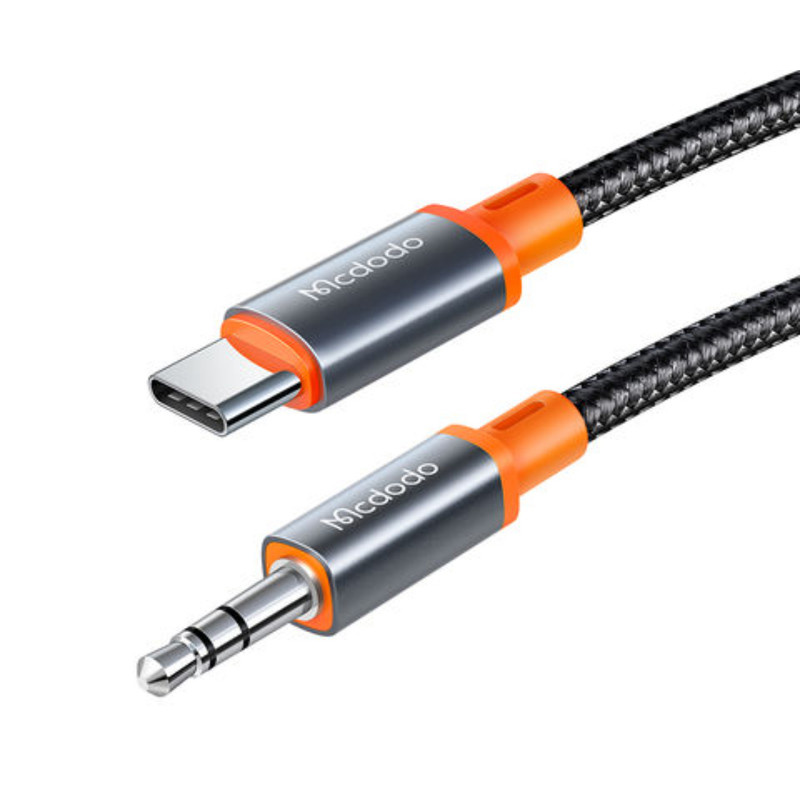 کابل تبدیل USB-C به جک 3.5 میلیمتری مک دودو مدل CA-0900 طول 1.8 متر کابل تبدیل USB-C به جک 3.5 میلیمتری مک دودو مدل CA-0900 طول 1.8 متر