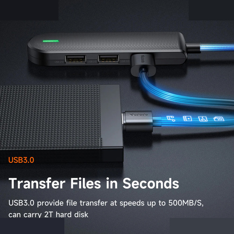 هاب 5 پورت USB-C مک دودو مدل HU-1430