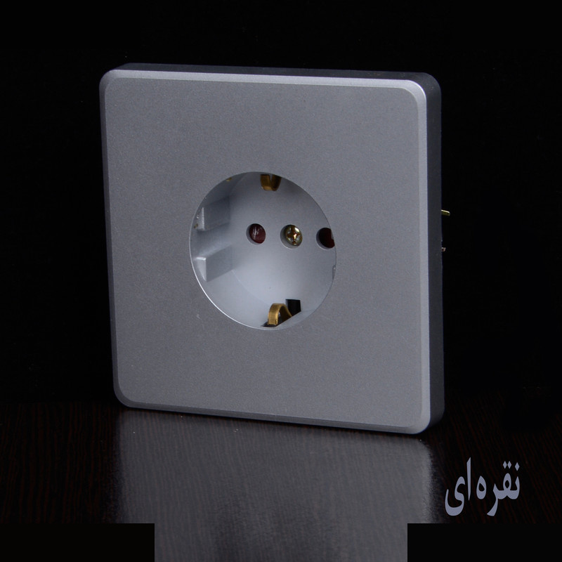 پریز برق ارت دار خیام الکتریک مدل لوکس کد KH876 پریز برق ارت دار خیام الکتریک مدل لوکس کد KH876