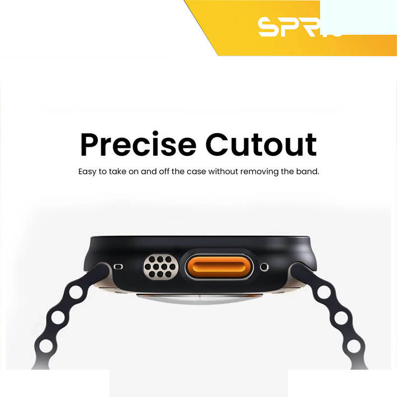 کاور اسپریگ مدل SPG-360 مناسب برای اپل واچ Ultra 49mm میلیمتری به همراه محافظ صفحه نمایش کاور اسپریگ مدل SPG-360 مناسب برای اپل واچ Ultra 49mm میلیمتری به همراه محافظ صفحه نمایش