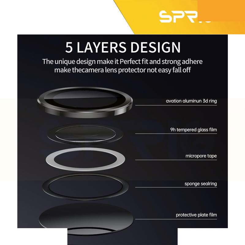محافظ لنز دوربین رینگی اسپریگ مدل Ring Metal مناسب برای گوشی موبایل شیائومی Poco X7 Pro محافظ لنز دوربین رینگی اسپریگ مدل Ring Metal مناسب برای گوشی موبایل شیائومی Poco X7 Pro