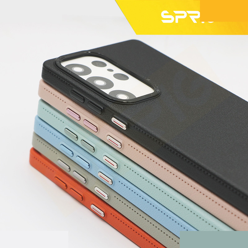 کاور اسپریگ مدل Leather Skin مناسب برای گوشی موبایل سامسونگ Galaxy S25 Ultra کاور اسپریگ مدل Leather Skin مناسب برای گوشی موبایل سامسونگ Galaxy S25 Ultra