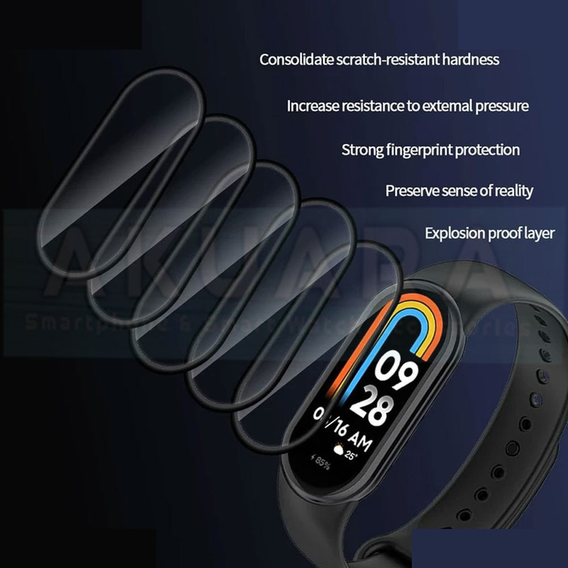 محافظ صفحه نمایش آکوآرا مدل PMMA مناسب برای ساعت هوشمند شیائومی Mi Band 5 12mm بسته دو عددی محافظ صفحه نمایش آکوآرا مدل PMMA مناسب برای ساعت هوشمند شیائومی Mi Band 5 12mm بسته دو عددی