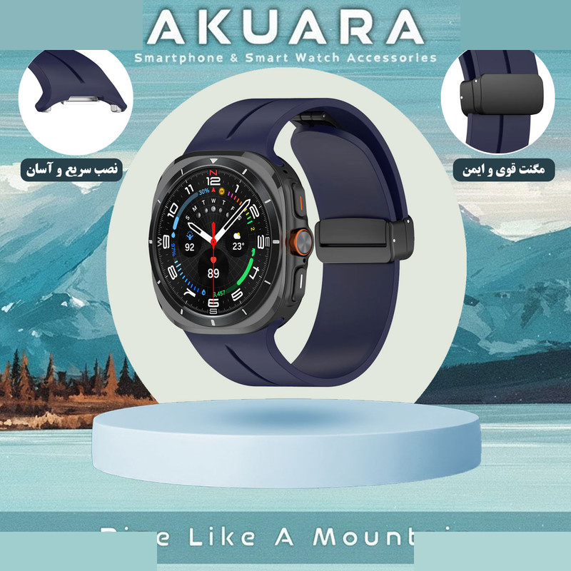 بند آکوآرا مدل Magnetic Silicone مناسب برای ساعت هوشمند سامسونگ Galaxy Watch 7 Ultra 47mm بند آکوآرا مدل Magnetic Silicone مناسب برای ساعت هوشمند سامسونگ Galaxy Watch 7 Ultra 47mm