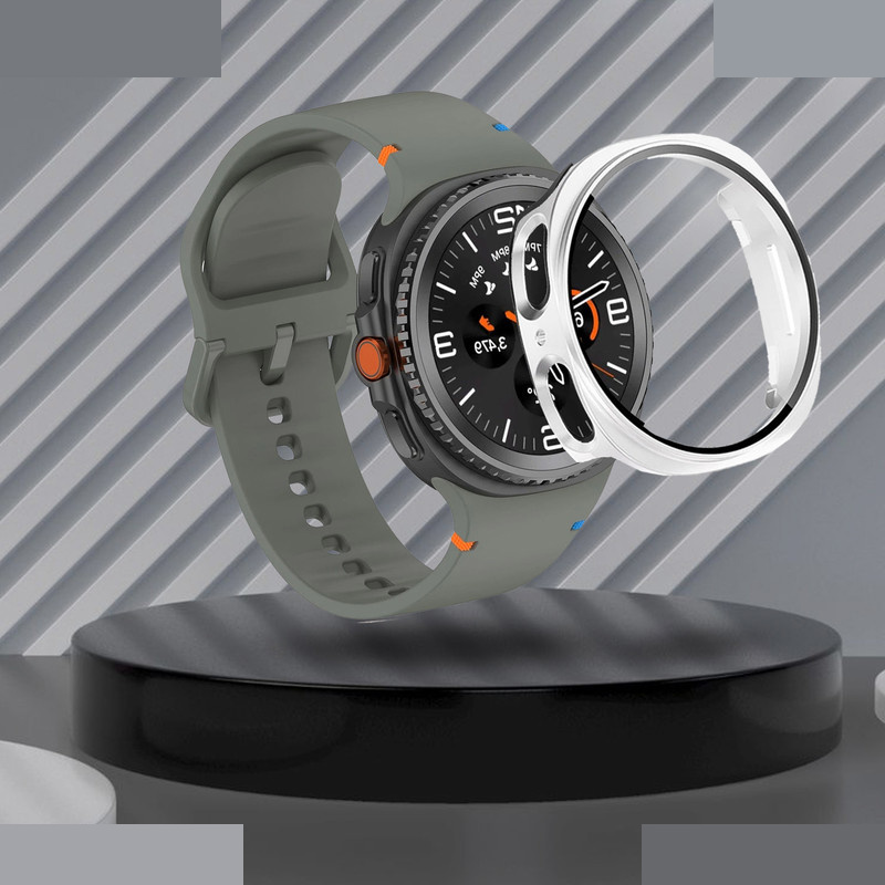 بند آکوآرا مدل Silic nv8 GRDH SL مناسب برای ساعت هوشمند سامسونگ Galaxy Watch 8 40mm به همراه کاور
