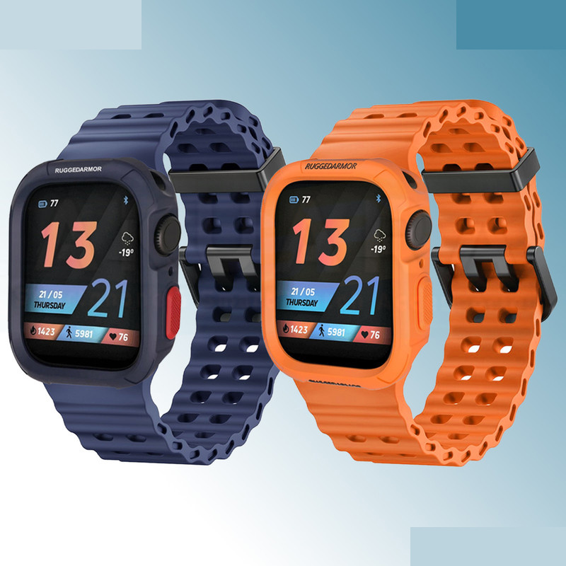 بند آکوآرا مدل Ocean BBuckle Rugged مناسب برای اپل واچ 46 میلی متری سری 11 به همراه کاور بند آکوآرا مدل Ocean BBuckle Rugged مناسب برای اپل واچ 46 میلی متری سری 11 به همراه کاور
