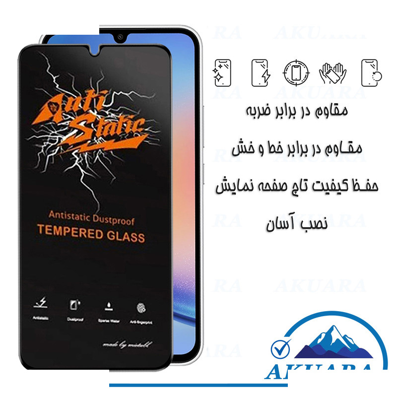محافظ صفحه نمایش آکوآرا مدل AKU as2 مناسب برای گوشی موبایل سامسونگ Galaxy A07 بسته دو عددی