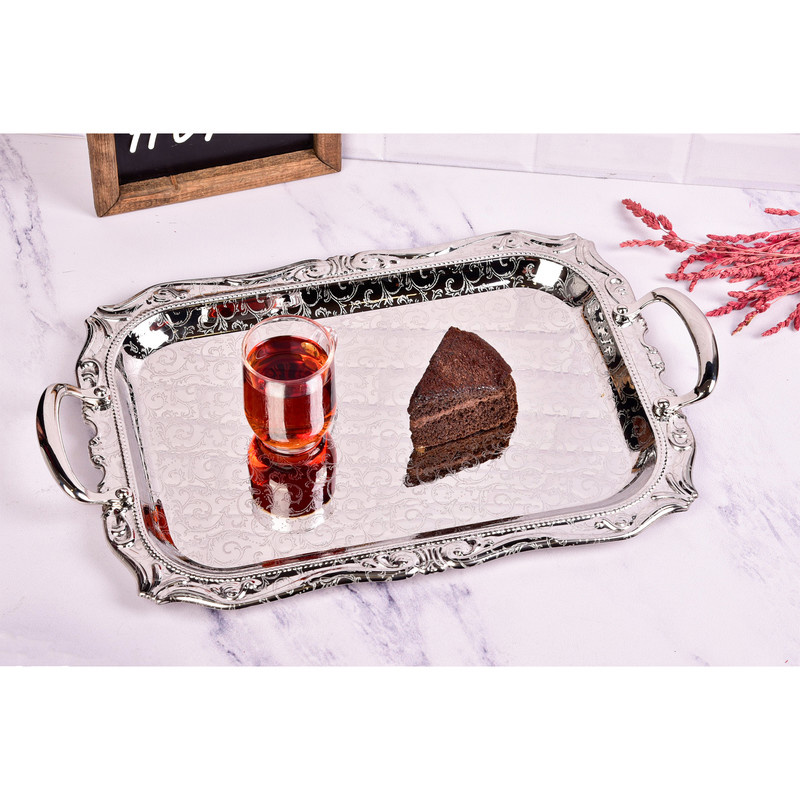 سینی دسته دار یونیک کد 01 - 4021 سایز 28*44 سانتی متر سینی دسته دار یونیک کد 01 - 4021 سایز 28*44 سانتی متر