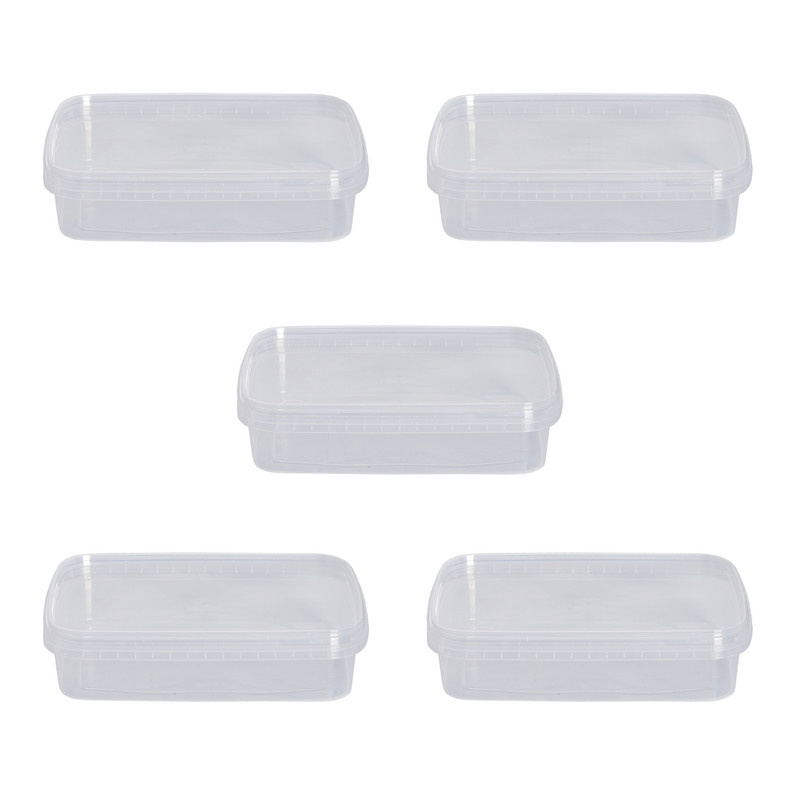 ظرف نگهدارنده مدل مستطیل مجموعه 5 عددی