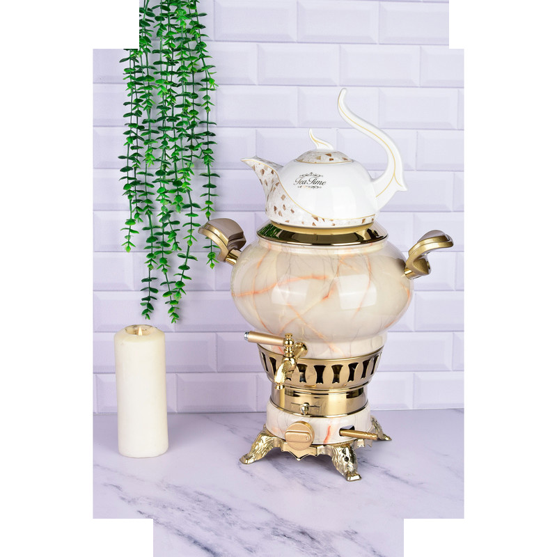 سماور گازی کروپ ست مدل ساحر کد 700101 گنجایش 6 لیتر