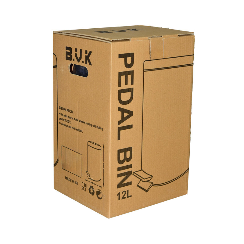 سطل زباله بی.وی.کی طرح ماربل 12 لیتر کد 835585