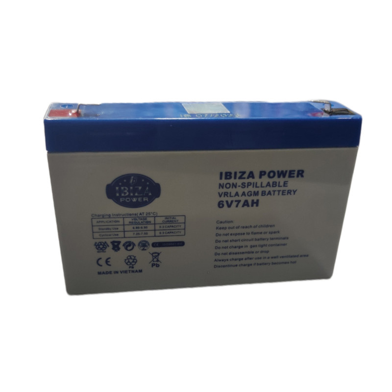 باتری یو پی اس 6 ولت 7 آمپر ساعت ایبیزا مدل 6v7ah