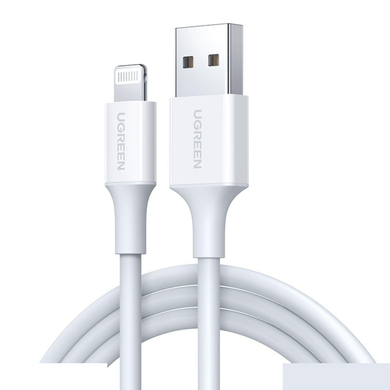 کابل تبدیل USB به لایتنینگ یوگرین مدل US155 طول 2 متر کابل تبدیل USB به لایتنینگ یوگرین مدل US155 طول 2 متر