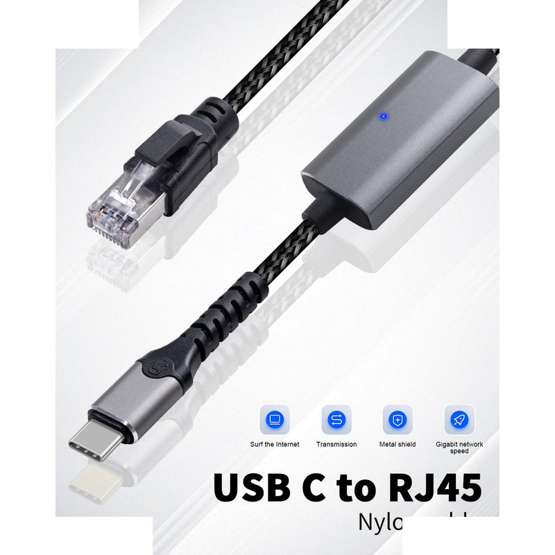 کابل تبدیل RJ45 به USB-C اسمارطور مدل RJ-C کابل تبدیل RJ45 به USB-C اسمارطور مدل RJ-C