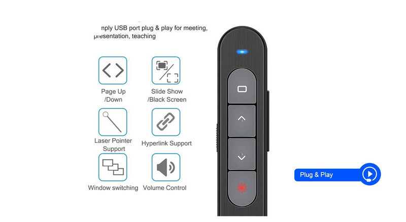 پرزنتر بی سیم اسمارطور مدل PP-927X پرزنتر بی سیم اسمارطور مدل PP-927X