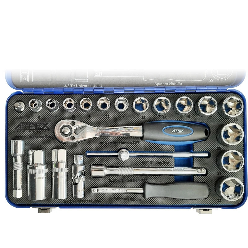 جعبه بکس اپکس مدل AJ-APX-1524 مجموعه 24 عددی جعبه بکس اپکس مدل AJ-APX-1524 مجموعه 24 عددی