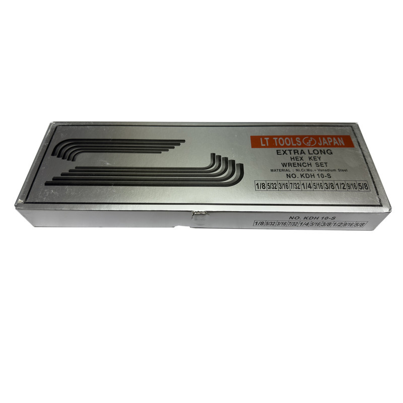 آچار آلن لایت مدل اینچی فوق بلند کد SMT-LIGHT-JAPAN-KDH-10S مجموعه 10عددی آچار آلن لایت مدل اینچی فوق بلند کد SMT-LIGHT-JAPAN-KDH-10S مجموعه 10عددی